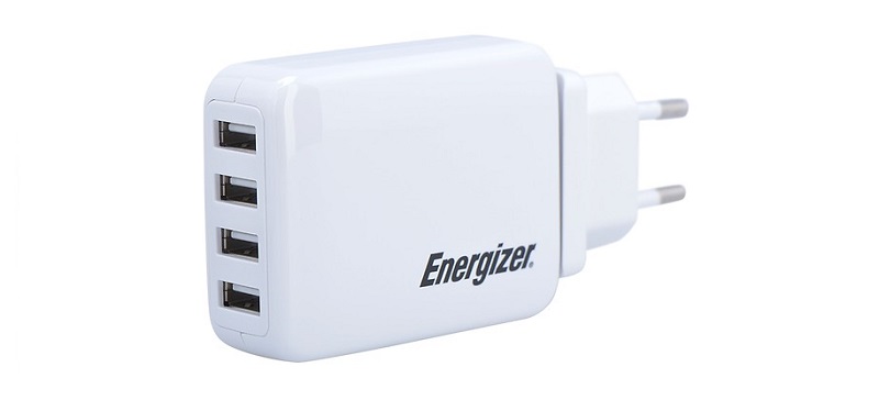 sạc Energizer 4 cổng USB USA4BEUCWH5 4.2A 20W