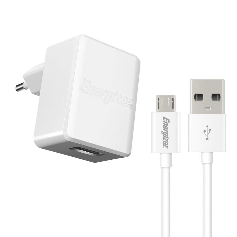 Sạc Energizer Wall 2.4A (kèm cable Micro USB)