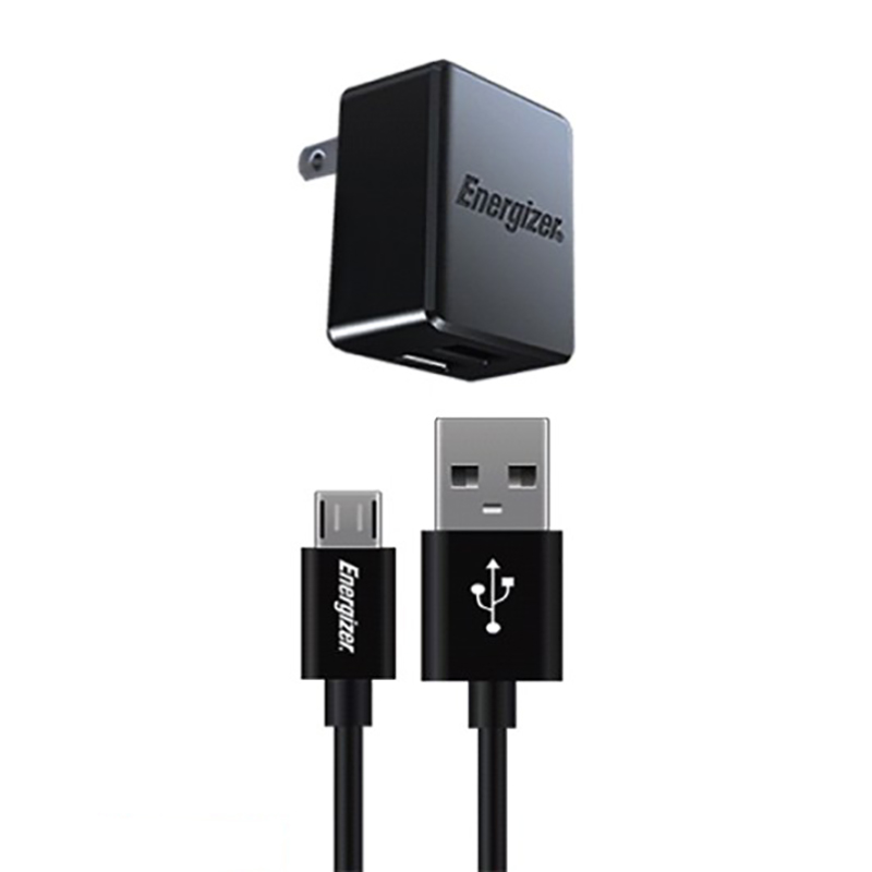 Sạc Energizer Wall 2.4A (kèm cable Micro USB)