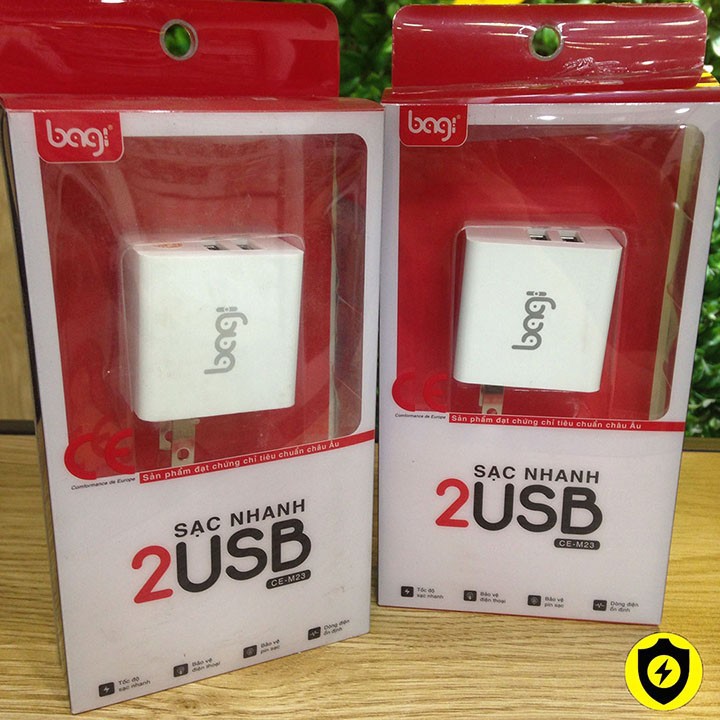 Sạc Bagi CE-M23 (2 cổng USB)