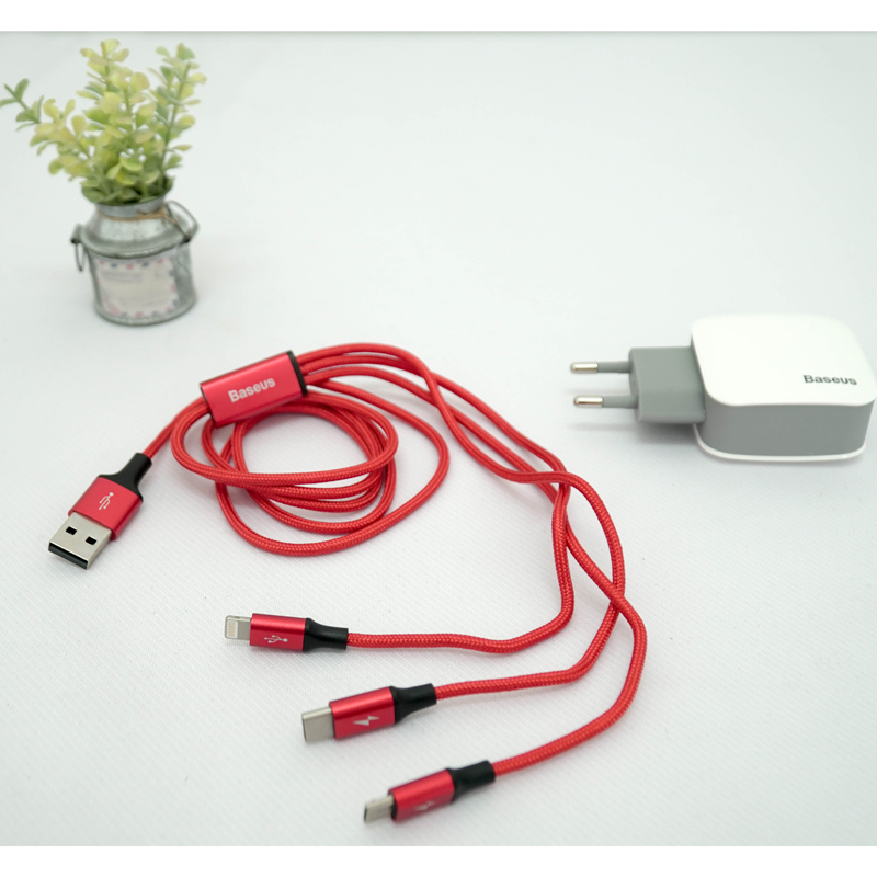 Baseus Combo Sạc-Cáp 3 in 1