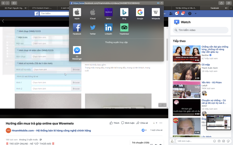 cách tải video trên facebook