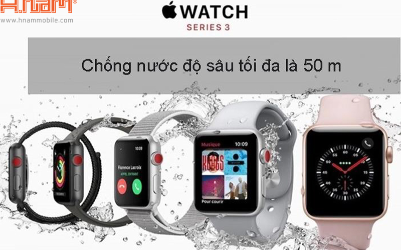 apple watch series 3 chống nước