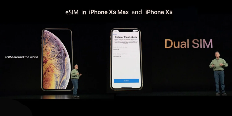 eSIM iPhone trong sự kiện ra mắt iPhone XS và XS Max