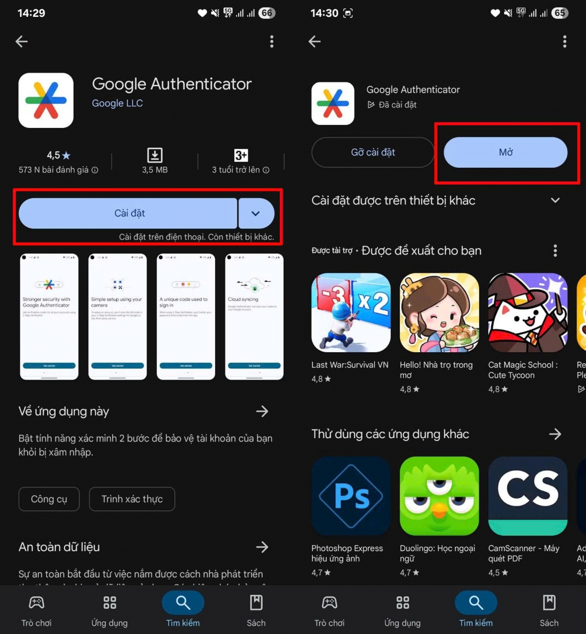 Tải Ứng Dụng Google Authenticator