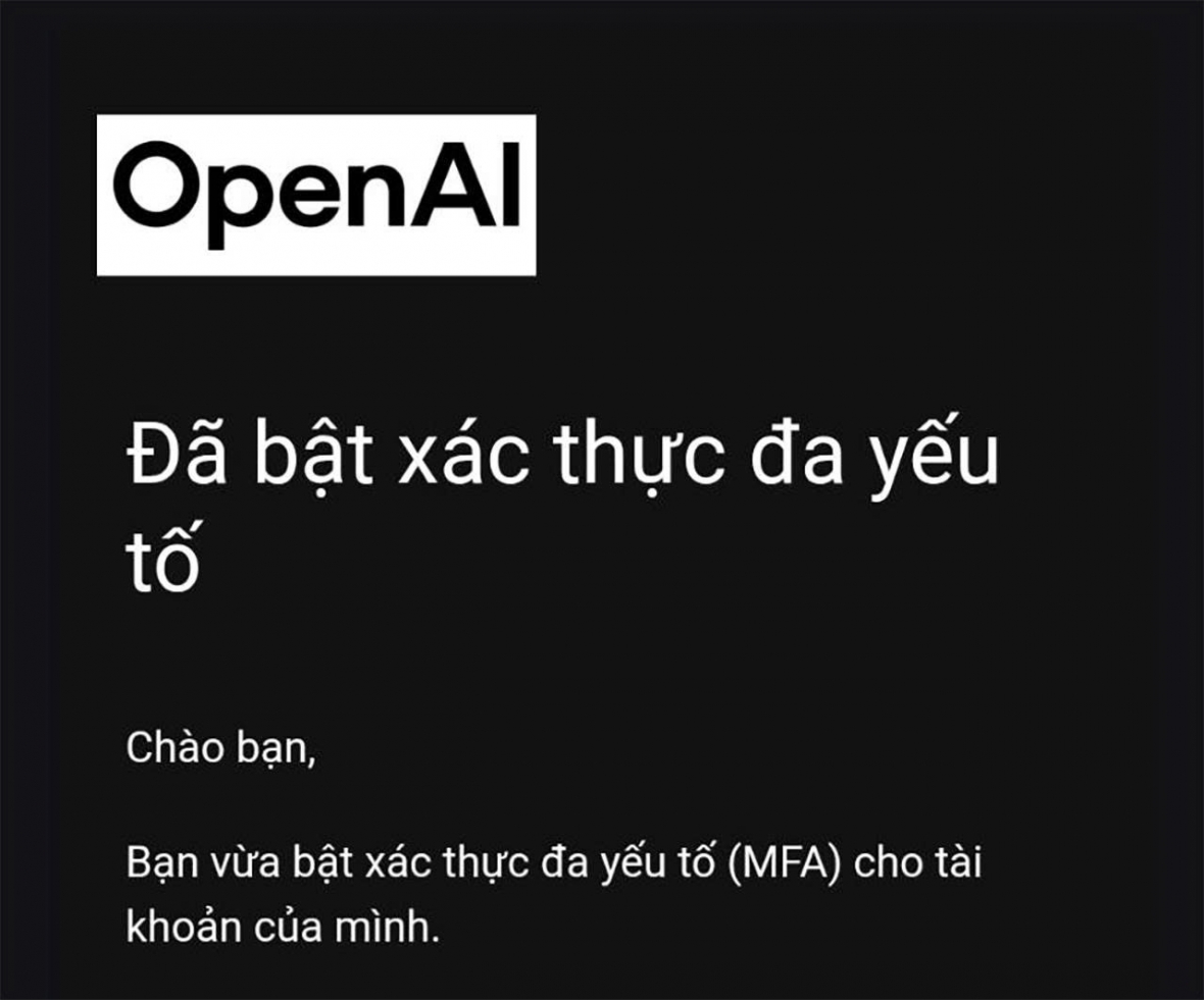Xác nhận từ OpenAI