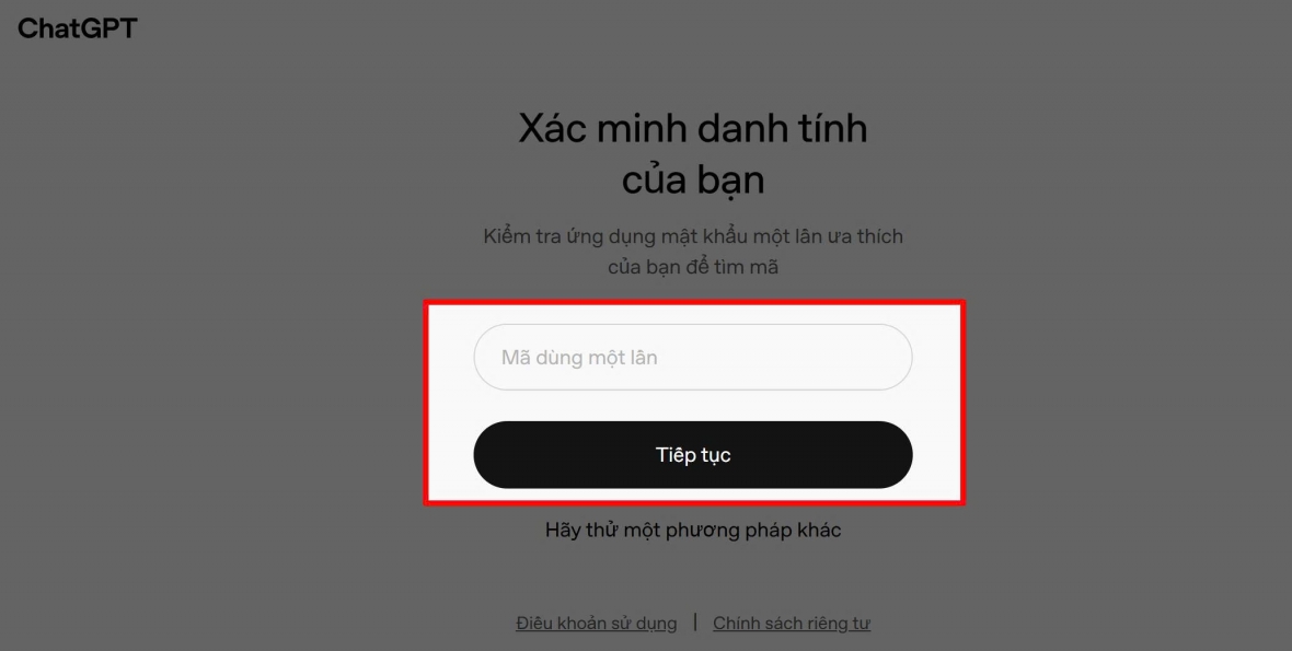 Nhập mã