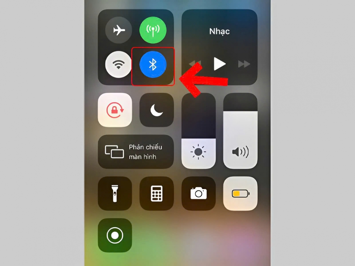 Bật wifi và bluetooth