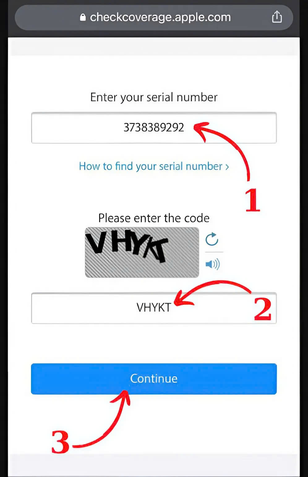 Truy cập checkcoverage.apple.com nhập IMEI