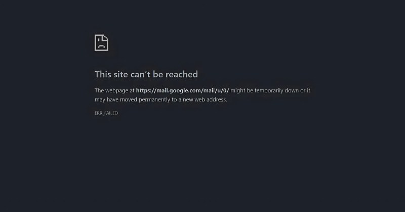 Lỗi ERR_FAILED trên trình duyệt Chrome