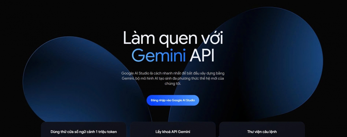 Truy cập Google AI Studio
