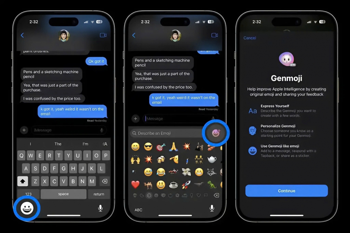 Giao diện trên iPhone được hỗ trợ