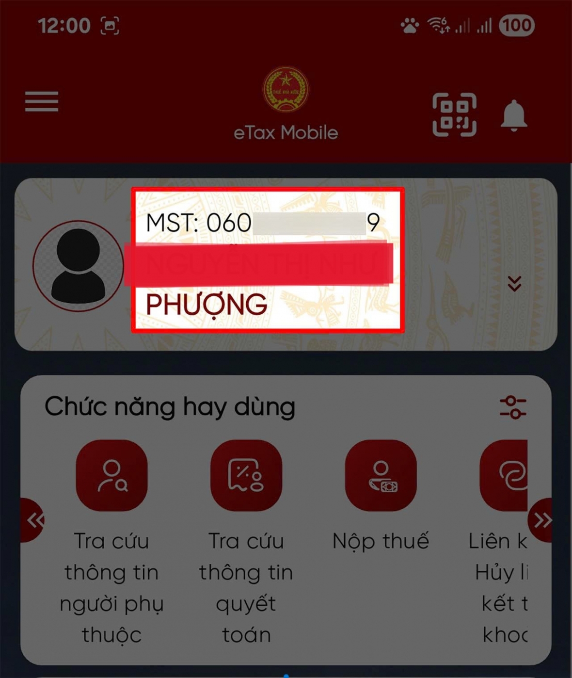 Nếu bạn đăng nhập thành công