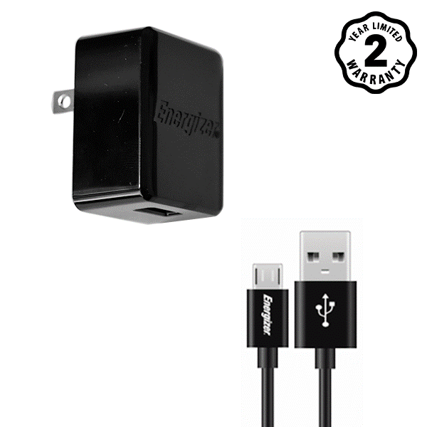 Sạc Energizer Wall ACA1AUSCMC3 1A 1USB (kèm cable Micro USB)