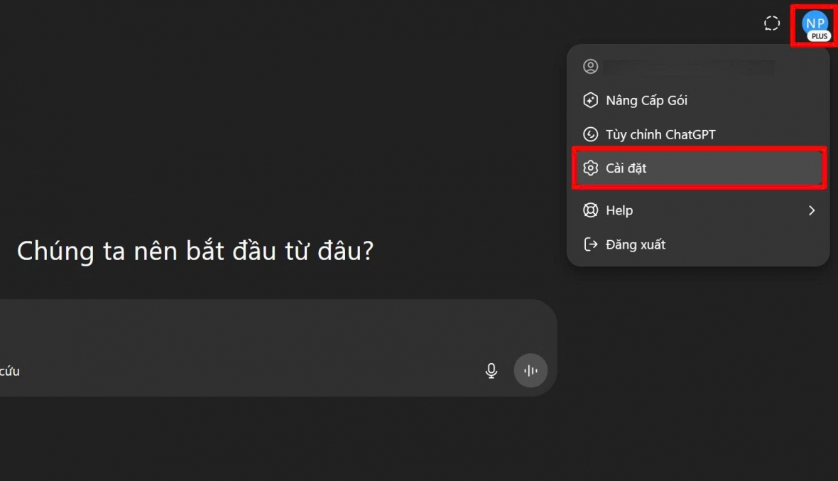 Cài đặt để truy cập
