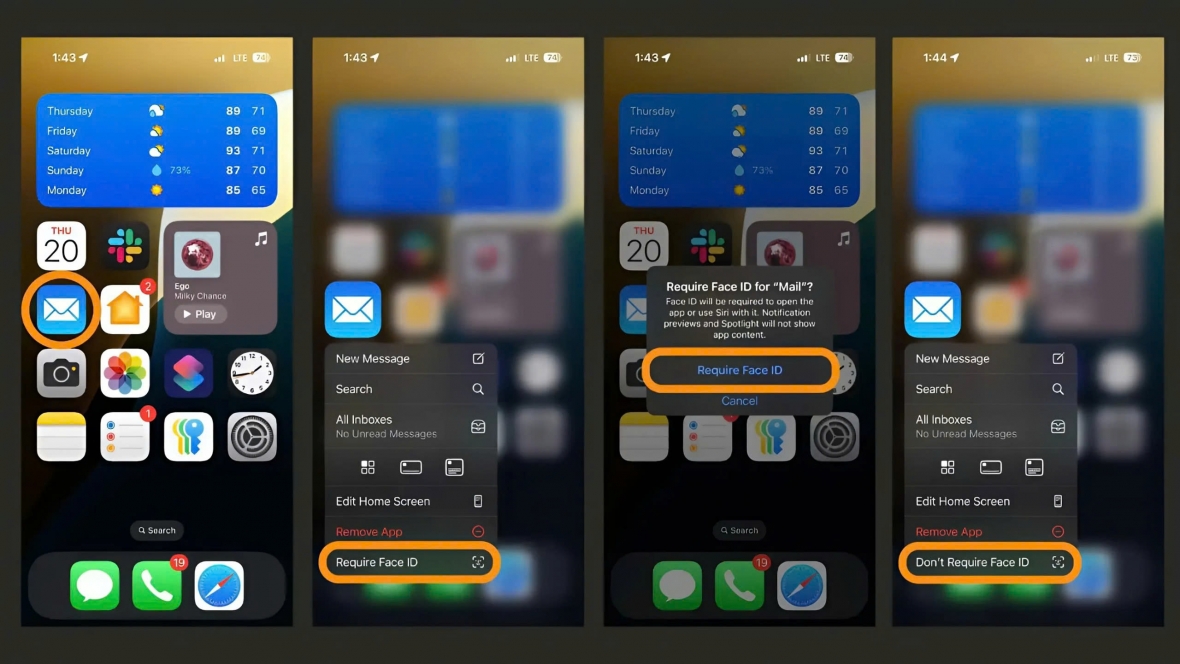 Giao diện của ứng dụng iOS 18 gốc