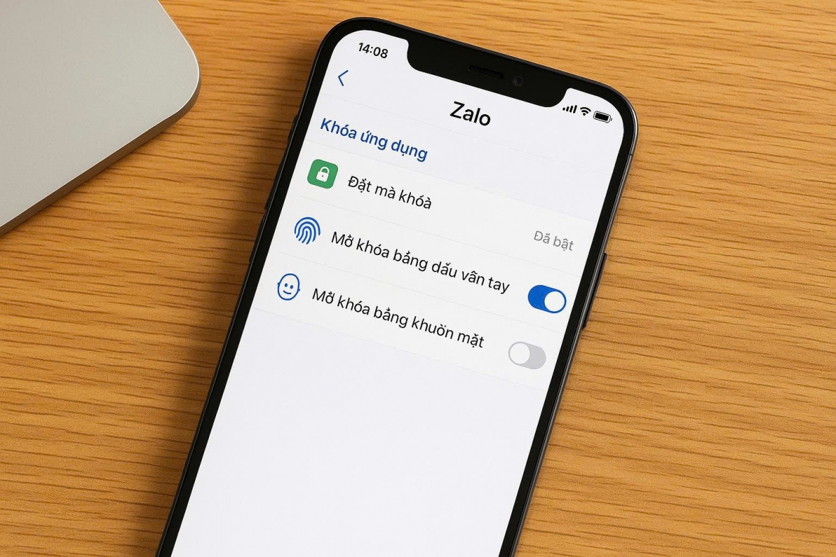 Cách mở khóa Zalo bằng vân tay/khuôn mặt