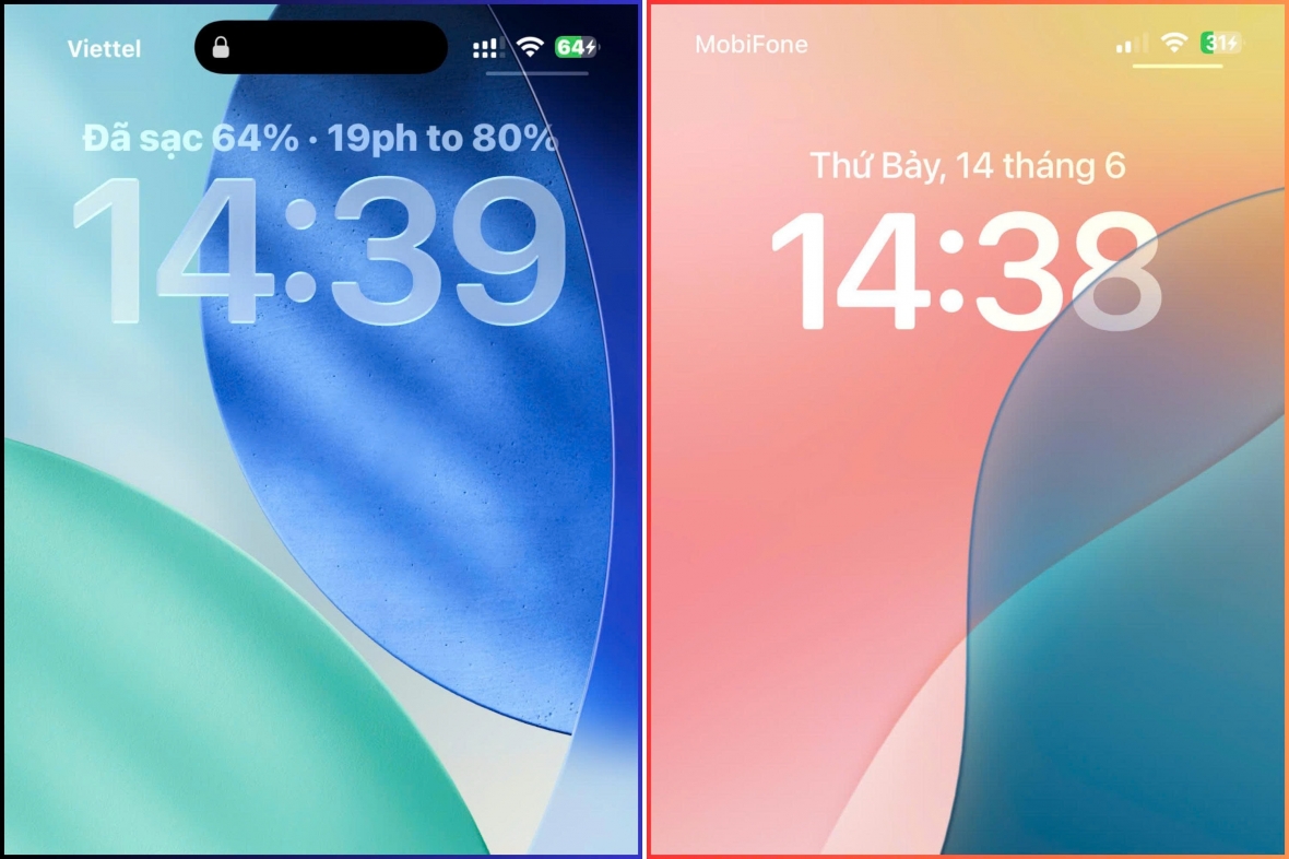 Thời gian sạc pin đầy trên iOS 26 và trên iOS 18