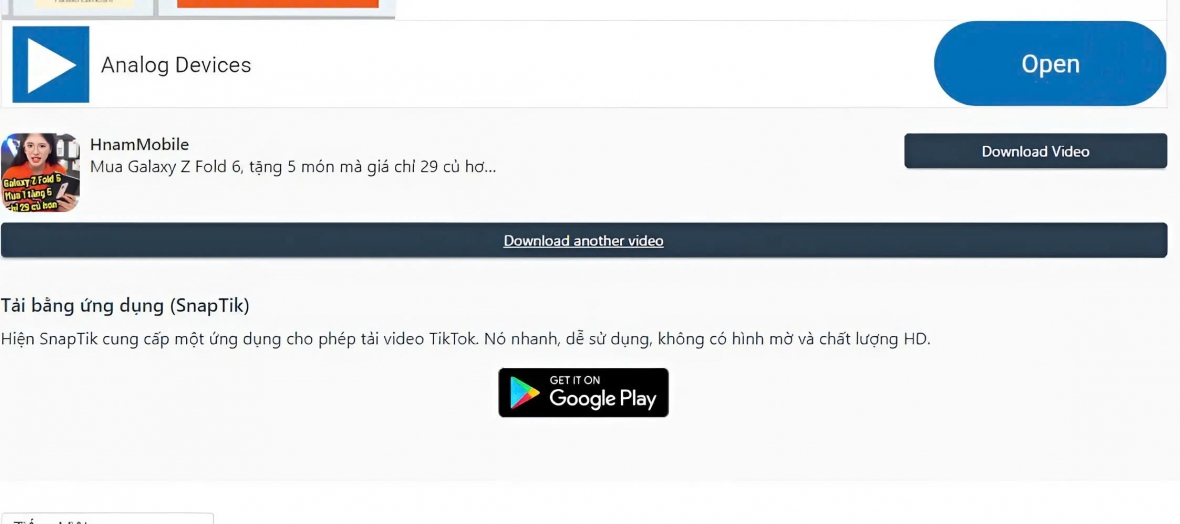 Tại video tại TikMate