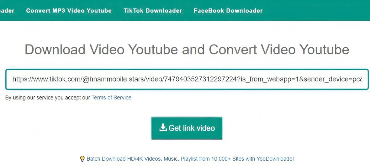 Dán link vào X2Convert