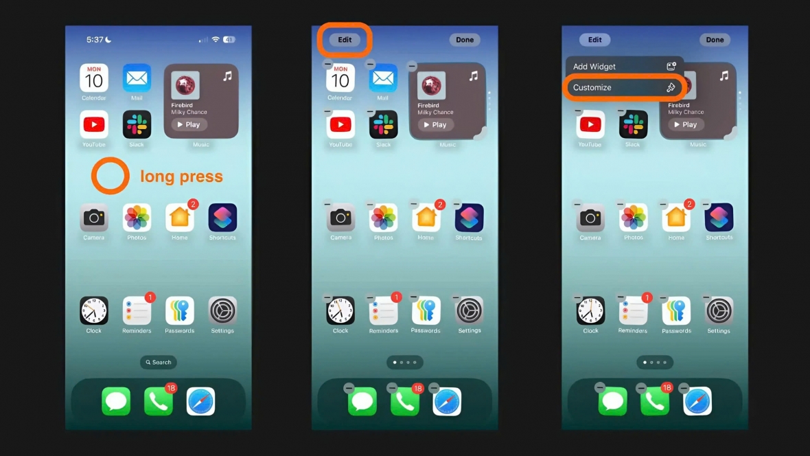 Hướng Dẫn Đổi Màu Ứng Dụng iPhone Trên iOS 18