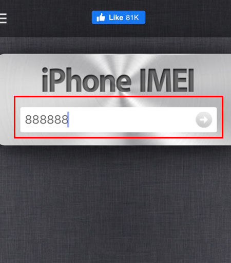 Nhập số IMEI điện thoại iPhone của bạn