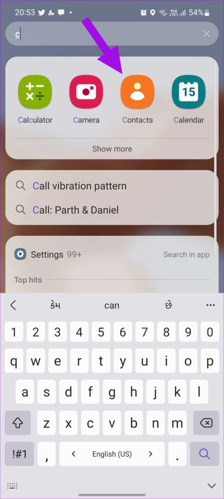 Dùng ứng dụng điện thoại để kiểm tra cuộc gọi trên thiết bị Samsung Galaxy