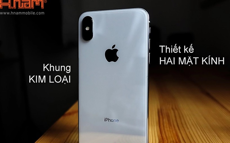 thiết kế bên ngoài iphone x