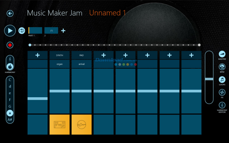 App làm nhạc Music Maker Jam