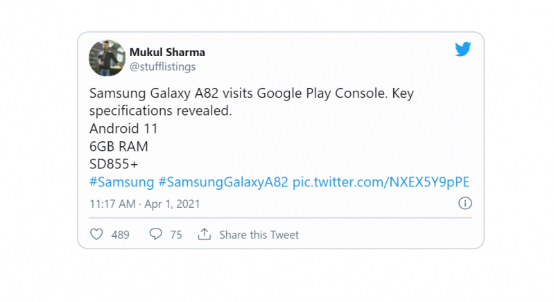 hnammobile - Xuất hiện thông số kỹ thuật của Galaxy A82 trên Google Play Console - 2