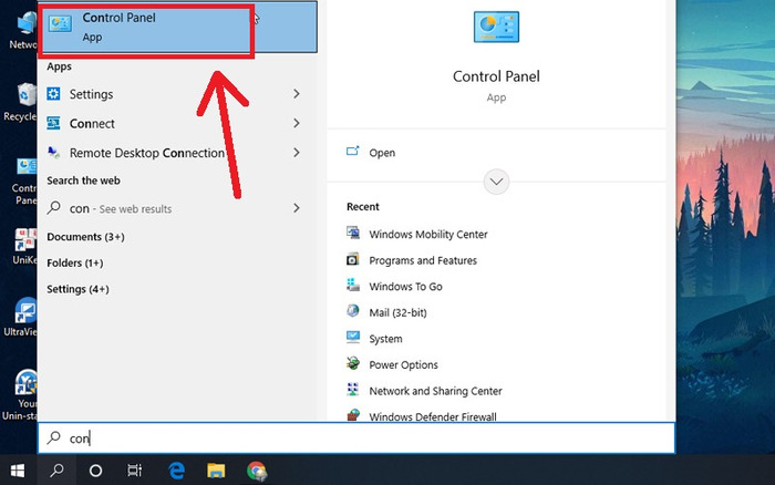 Mở Control Panel và chọn Windows Mobility Center