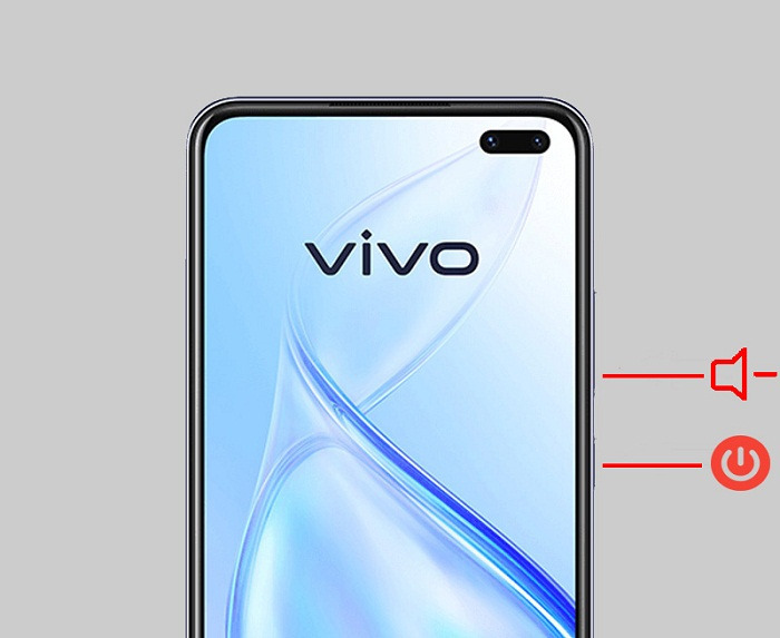 Chụp ảnh màn hình Vivo đơn giản với phím cứng bên ngoài điện thoại 