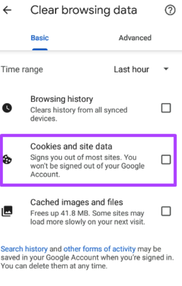 hnammobile - Cách xóa cookie trên Google Chrome dành cho Android - 5