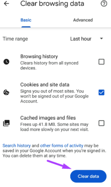 hnammobile - Cách xóa cookie trên Google Chrome dành cho Android - 6