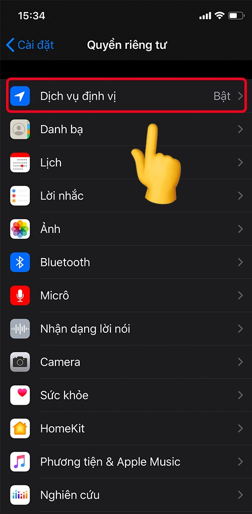 Hướng dẫn bật/tắt dịch vụ định vị trên iPhone Xs Max - Fptshop.com.vn