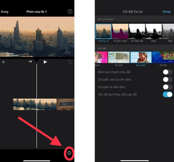 Cách ghép video trên iPhone bằng ứng dụng iMovie thông qua chế độ Phim