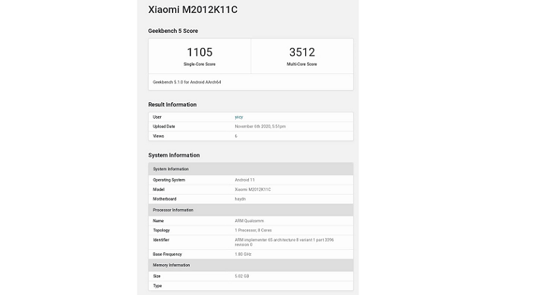 hnammobile - Xiaomi Mi 11 dùng chip Snapdragon 875 bất ngờ lộ điểm hiệu năng mạnh mẽ trên Geekbench - 1