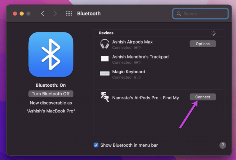 Cách kết nối hai Airpods trên Macbook