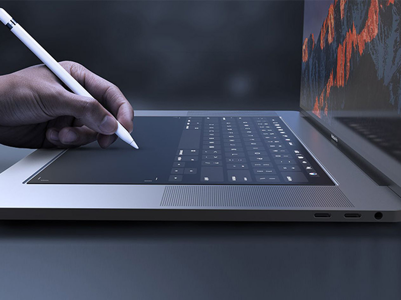 Macbook/ iPad mới sẽ thay thế bàn phím vật lý bằng bàn phím ảo với màn hình cảm ứng