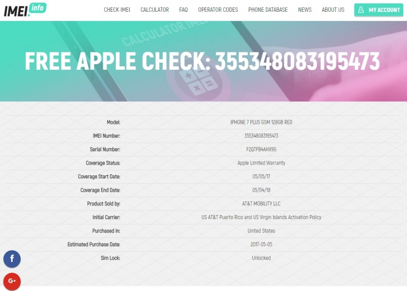 check imei iphone