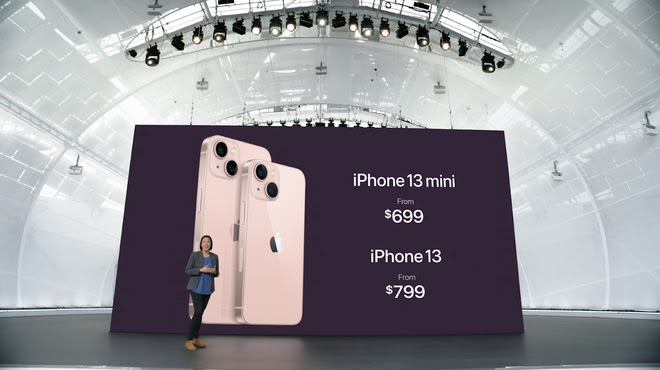 Giá bán của iPhone 13 mini 