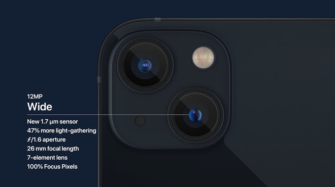 Camera iPhone 13 mini - Thay đổi thiết kế, nâng cấp thông số