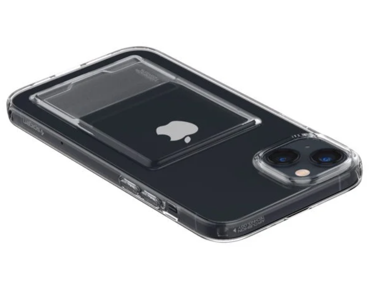 Thiết kế trong suốt trên ốp lưng Spigen Crystal Slot Dual iPhone 14