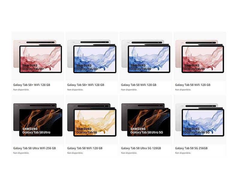 Dòng Galaxy Tab S8 bị rò rỉ thông tin trên Amazon