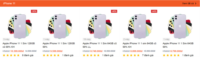 iPhone 11 Pro cũ tại Hnam có nhiều mức dung lượng