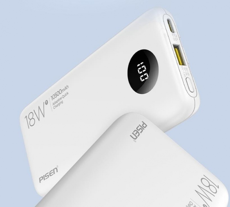 Pin dự phòng Pisen Quick PowerFo QP18 10500mAh (TS-D296) - Nói không với dung lượng ảo
