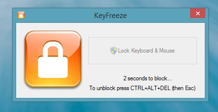 Chọn mục Lock Keyboard & Mouse