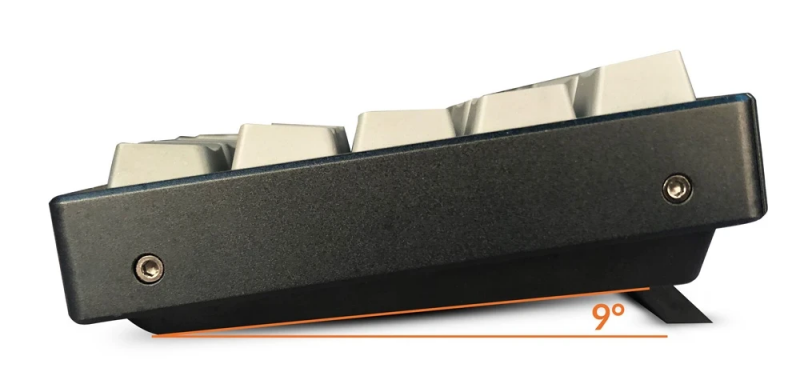 Bàn phím Keychron K6 Nhôm Led RGB Hot Swap có chân nâng nghiêng giúp K6 thoải mái hơn khi soạn thảo hoặc nhập liệu