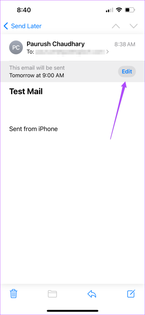 Cách lên lịch gửi email trong ứng dụng Thư trên iPhone