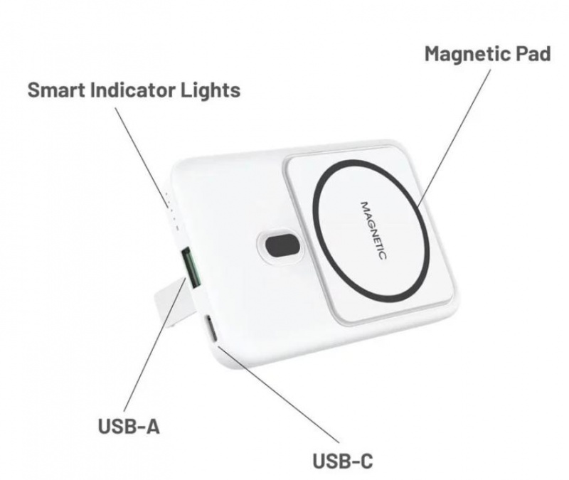 Pin dự phòng Mazer MagAir 12 10000mAh PD20W - Hỗ trợ sạc MagSafe dành cho iPhone